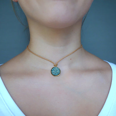 Turquoise Iconic Mosaic Wrap Bracelet and/or Necklace