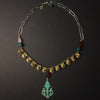 That Great Street Once More: crystal + malachite + amber necklace