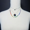 Arco Iris long gemstone necklace