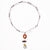 Eternal Flame: carnelian + presiolite mosaic wrap bracelet/necklace