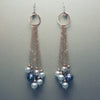Into Temptation: hand hammered rose gold + oodles of pearls earring