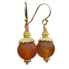 Sweet Orange: carnelian earring