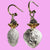 She was Crystal Clear: carved crystal heart earrings