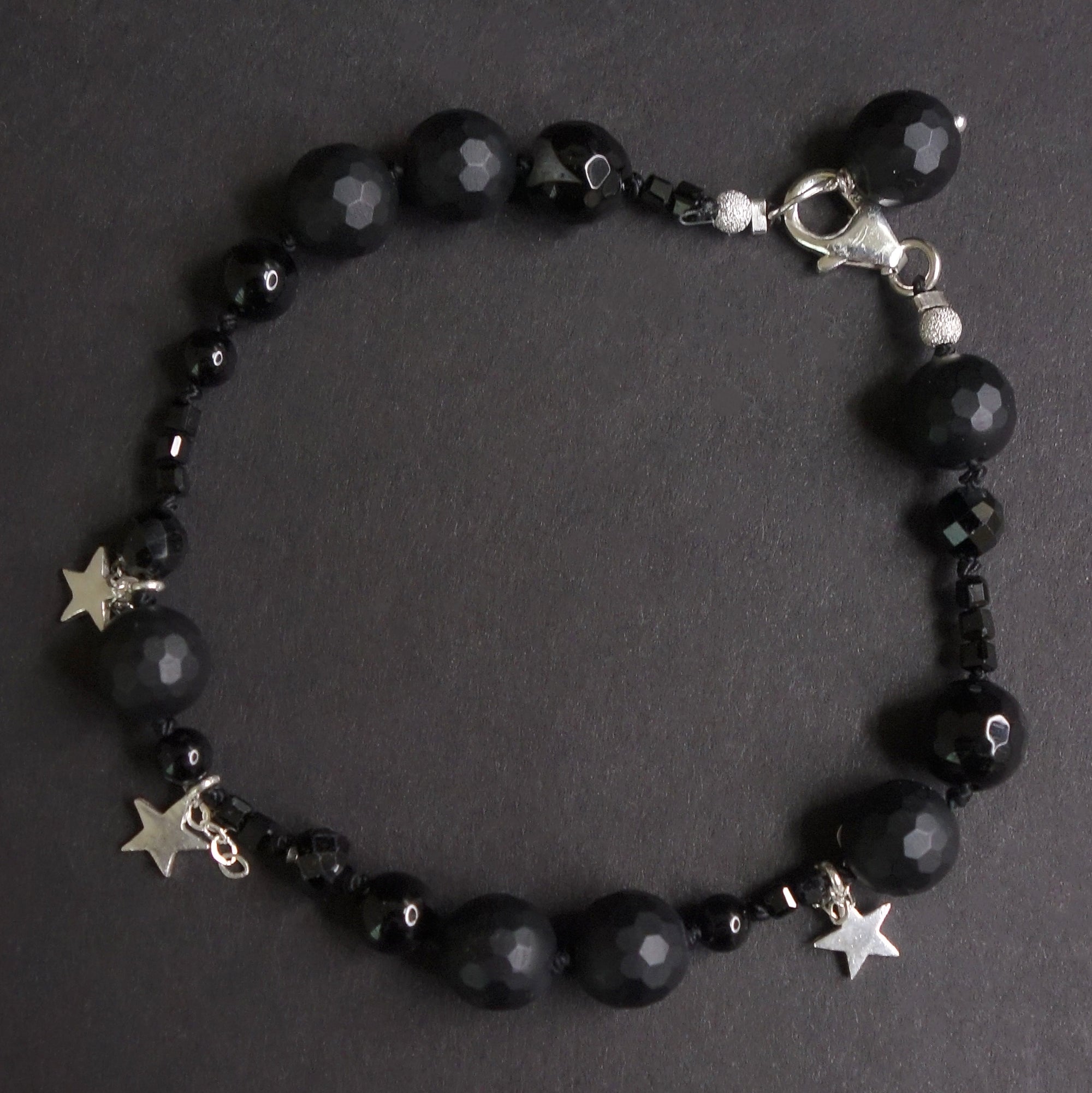 Stars in Our Eyes onyx bracelet