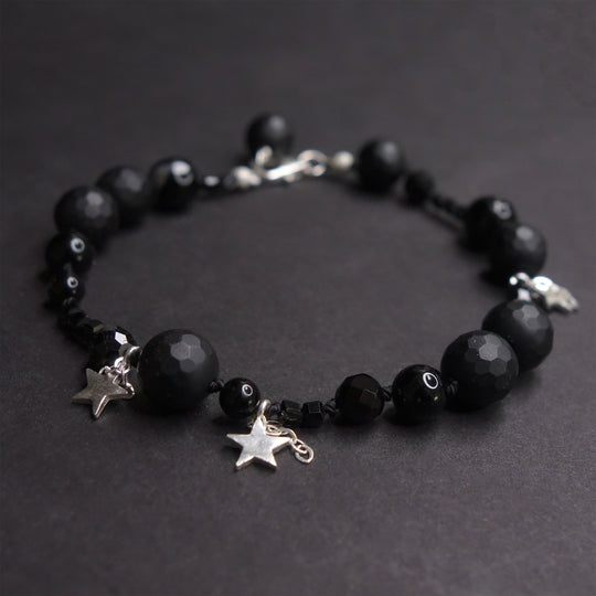 Stars in Our Eyes onyx bracelet