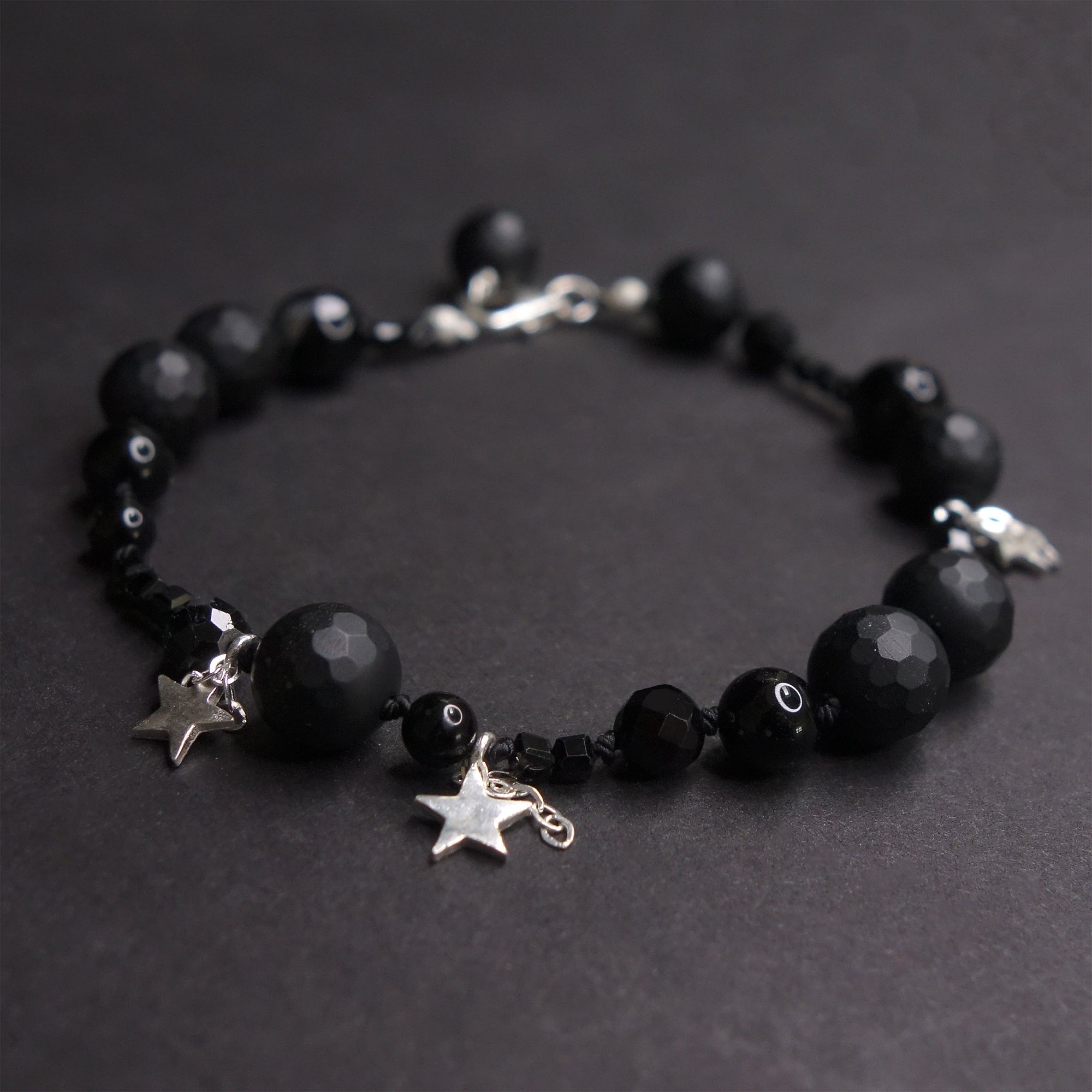 Stars in Our Eyes onyx bracelet