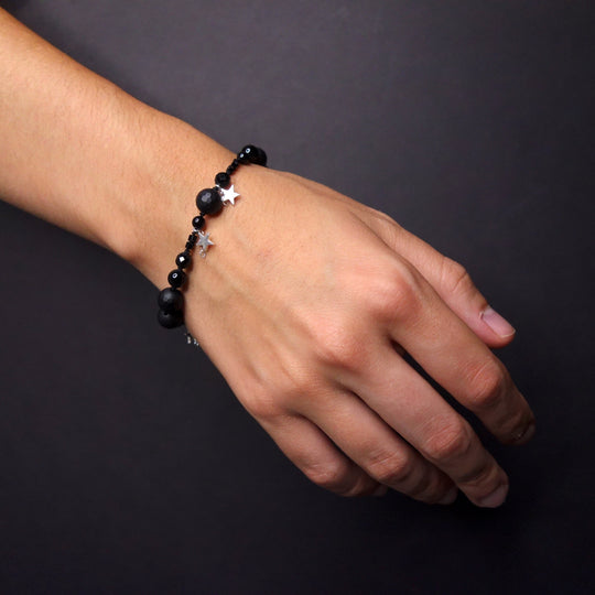 Stars in Our Eyes onyx bracelet
