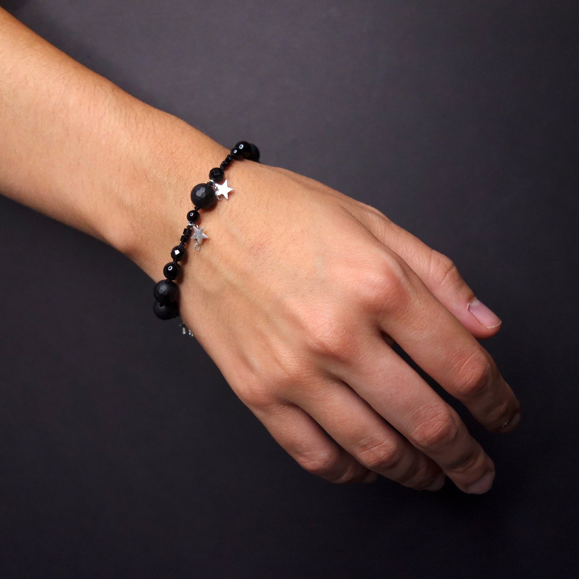 Stars in Our Eyes onyx bracelet