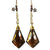 Honey Star Child: cognac citrine + diamond earrings