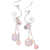 Pink, Powerful, Feminine, Fierce: rose quartz + rhodochrosite earrings