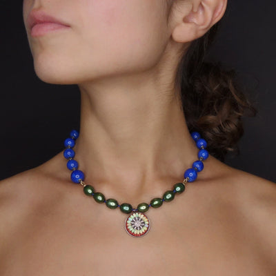 RAFFLE TICKET: diamond, opal, and coral necklace for ALIVE Center