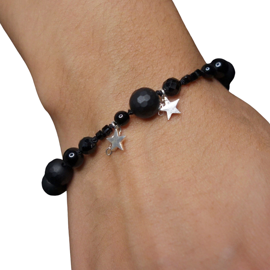 Stars in Our Eyes onyx bracelet