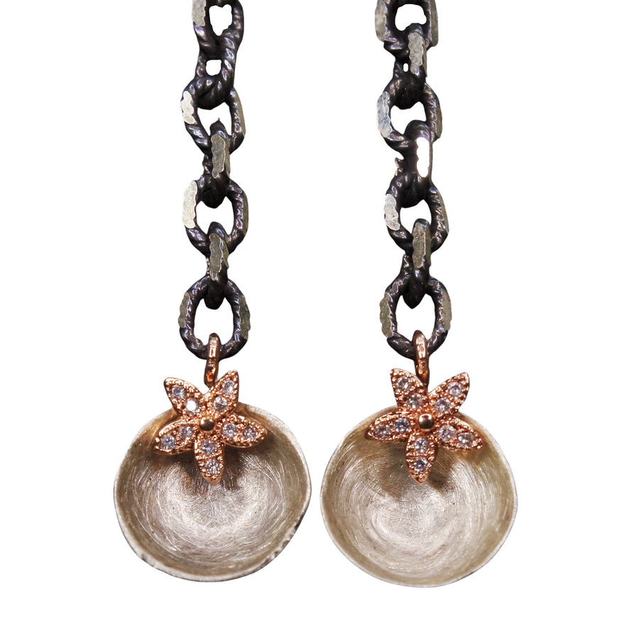 Fierce in Pink (not Just Pretty): rose gold, silver, pink sapphire