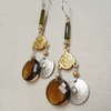 Tea for Two: tourmaline and topaz earring