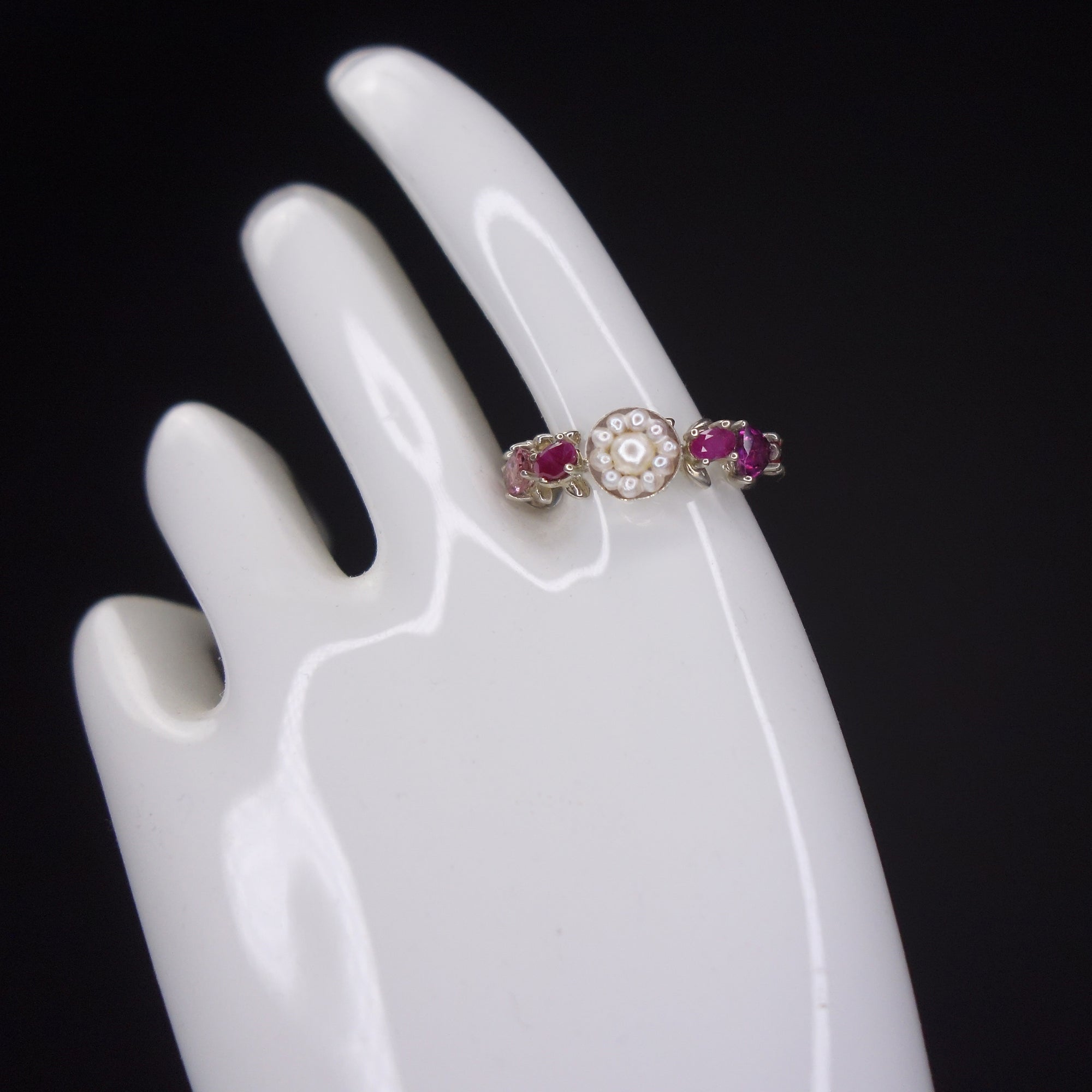 Ruby, pearl and tourmaline magnificence