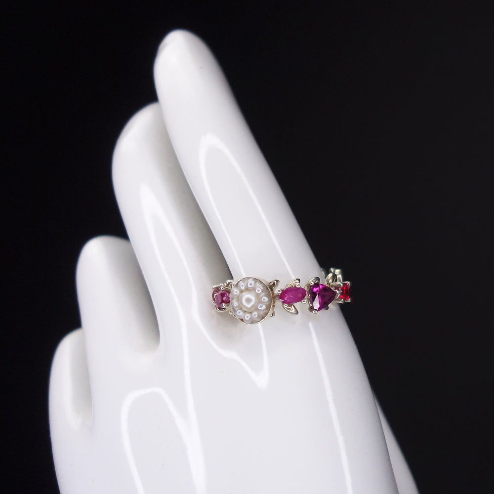 Ruby, pearl and tourmaline magnificence