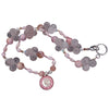 We Mothers Stand Still: rose quartz, pearl, pink sapphire mosaic necklace/bracelet