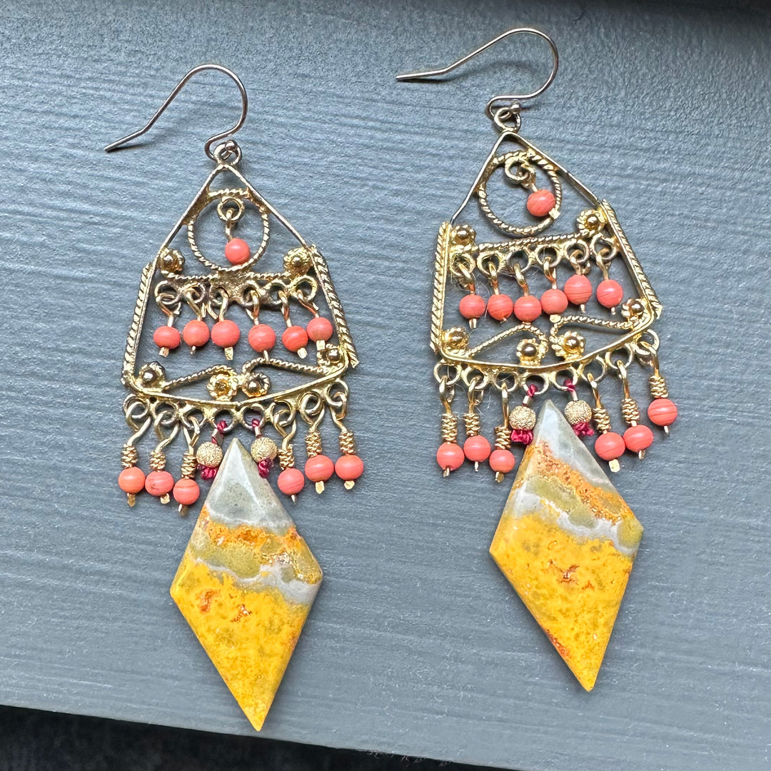 Love is a Rebellious Bird: bumblebee jasper and Greek vintage