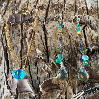 Caribbean Queen: paraiba tourmaline and gold necklace