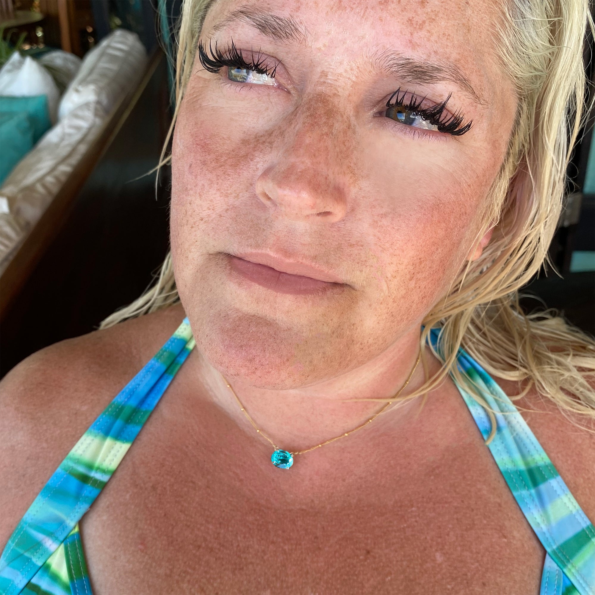 Caribbean Queen: paraiba tourmaline and gold necklace