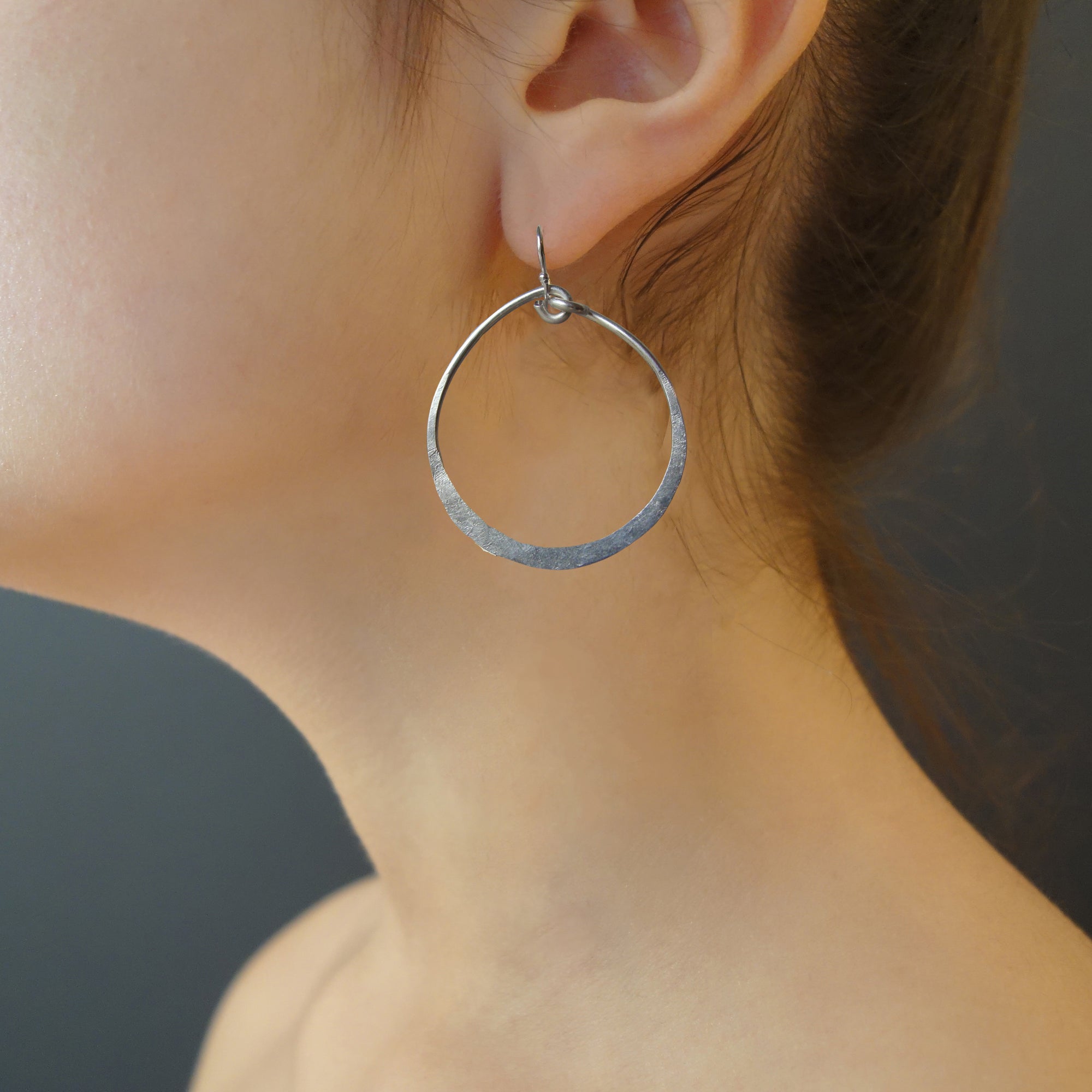 Hoop dreams: hand hammered silver