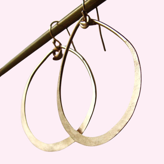 Hoop dreams: hand hammered gold