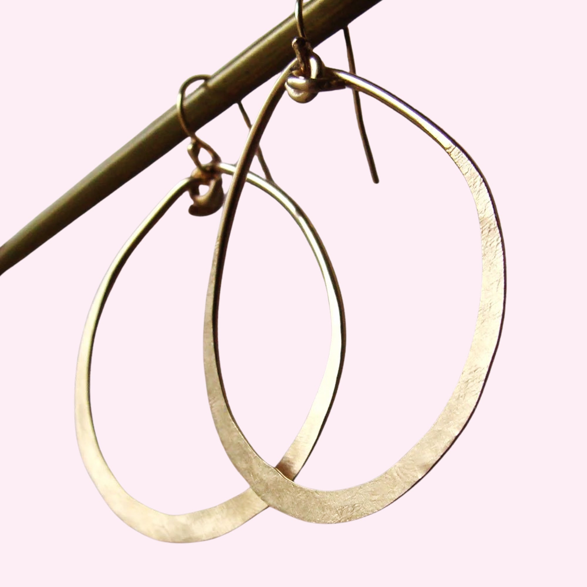 Hoop dreams: hand hammered gold