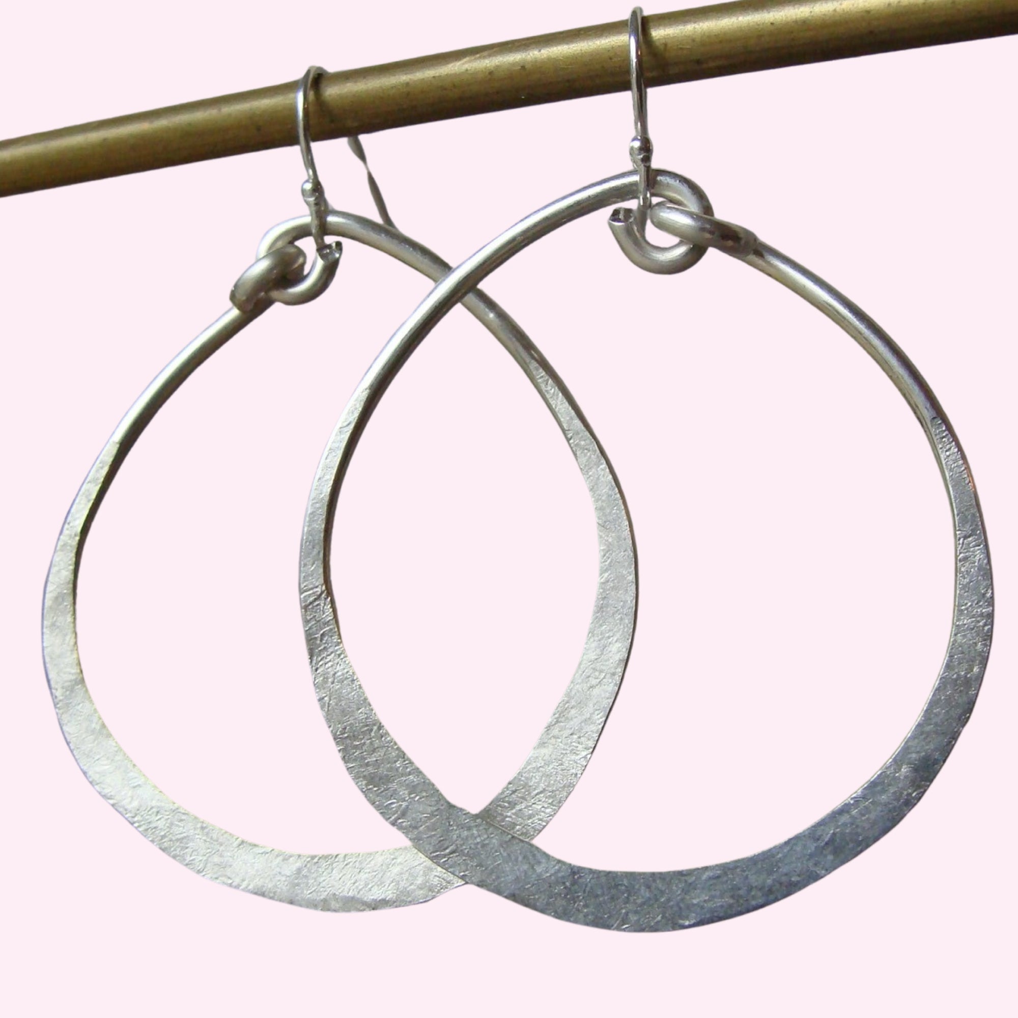Hoop dreams: hand hammered silver