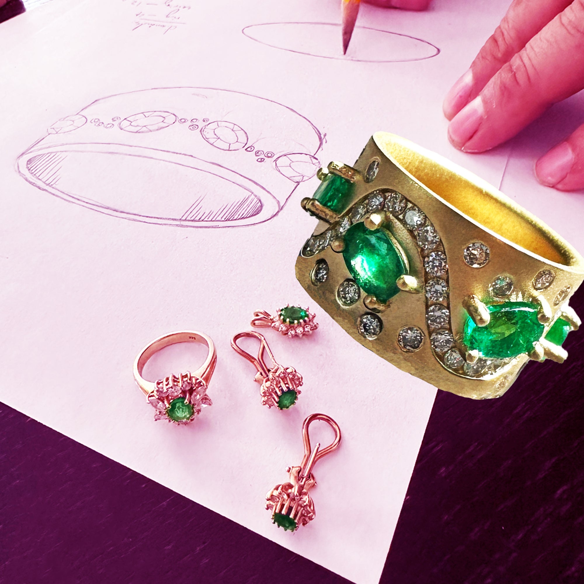 Emeralds and Diamonds from Him to Her