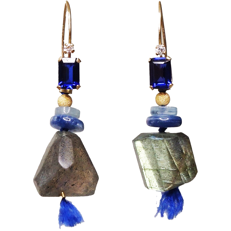 Sapphire Waves earrings