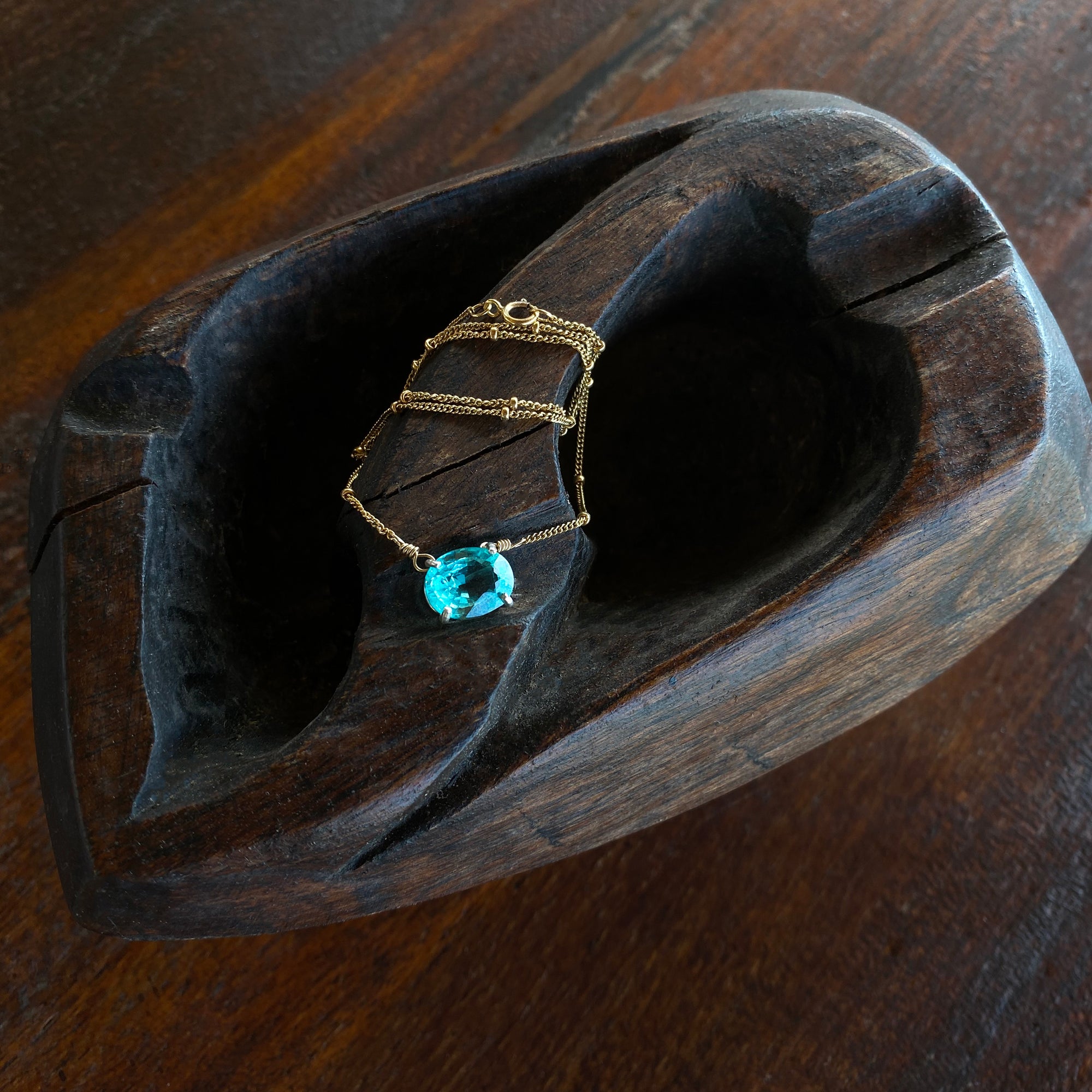 Caribbean Queen: paraiba tourmaline and gold necklace