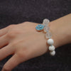 Blue Without You turquoise and howlite mosaic bracelet