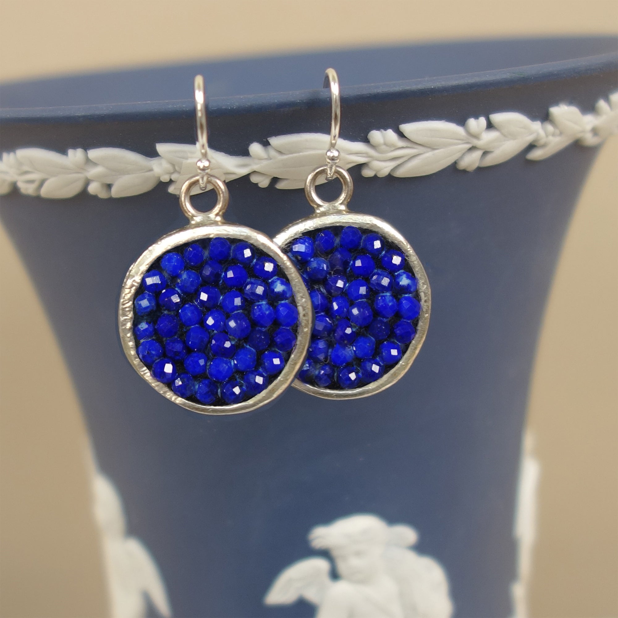 Iconic Ultramarine Lapis mosaic earring