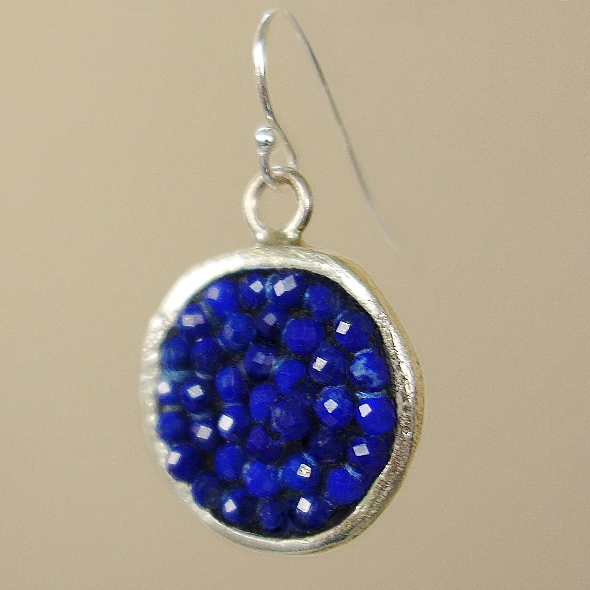 Iconic Ultramarine Lapis mosaic earring