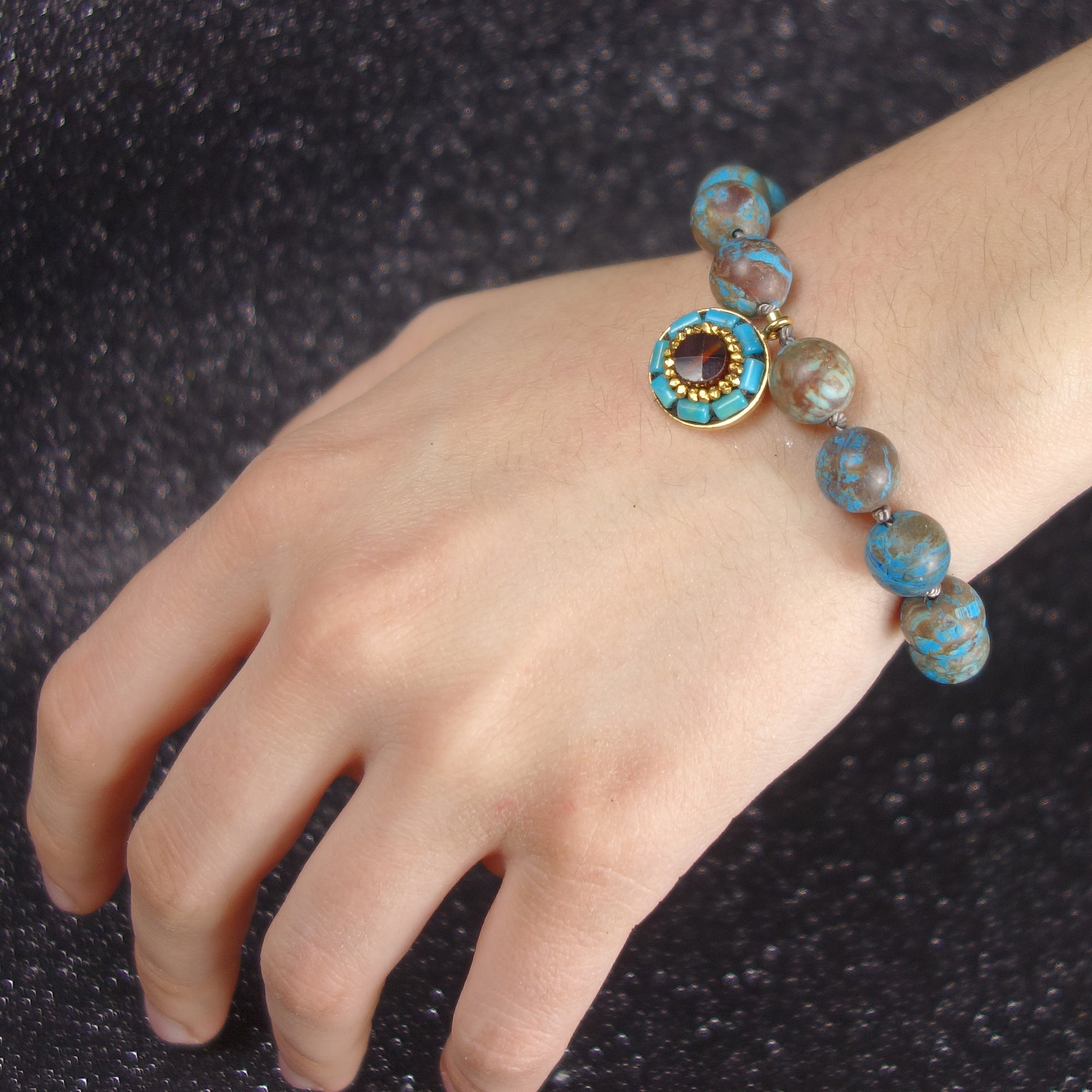 The Mission Turquoise mosaic bracelet