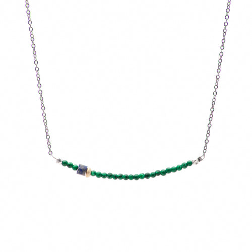 Bar Necklace in any color or gemstone you desire