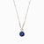 Moxie Lapis Lazuli Necklace Set in Silver Accented with Gold on Sterling Slver Chain