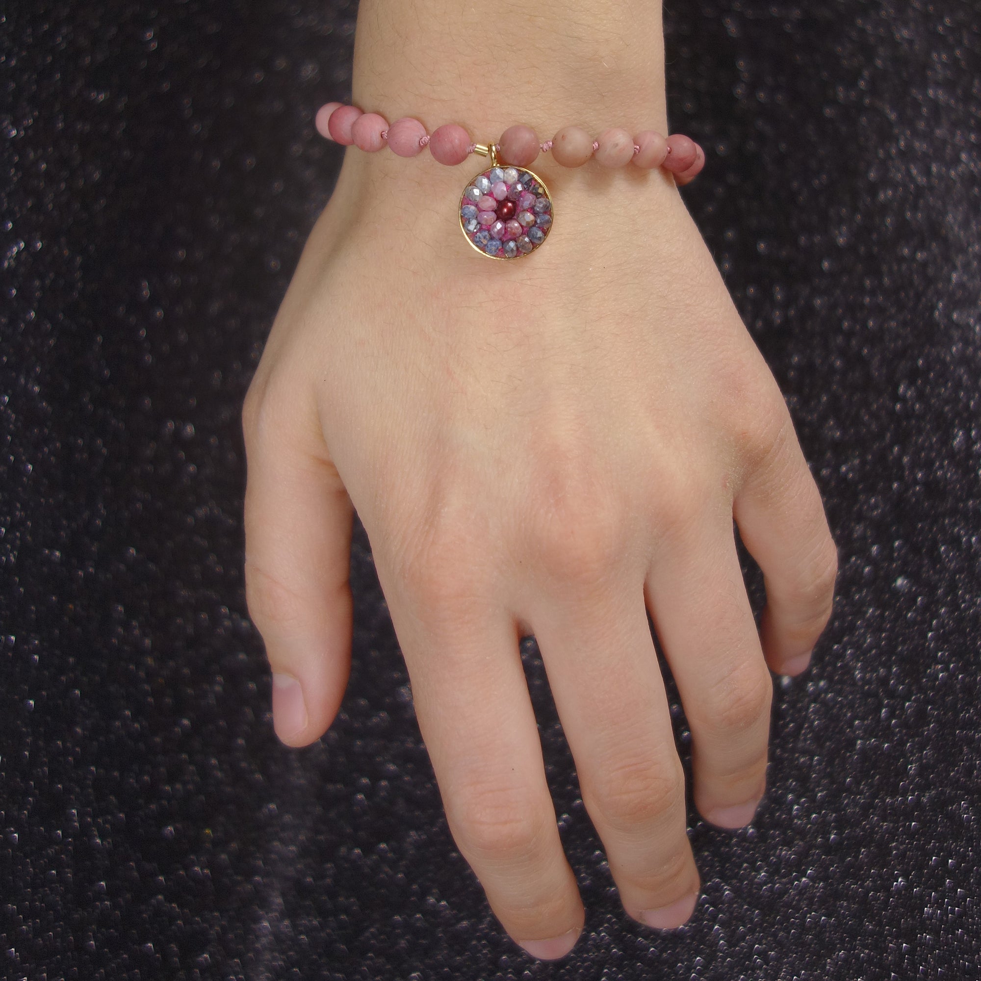 Rainbow Sapphire Desire mosaic bracelet