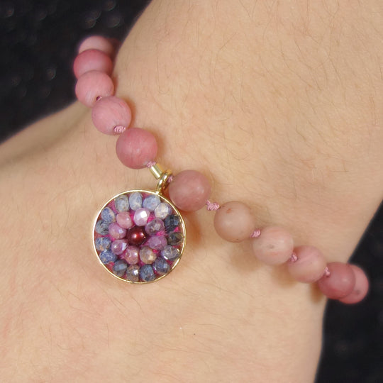 Rainbow Sapphire Desire mosaic bracelet