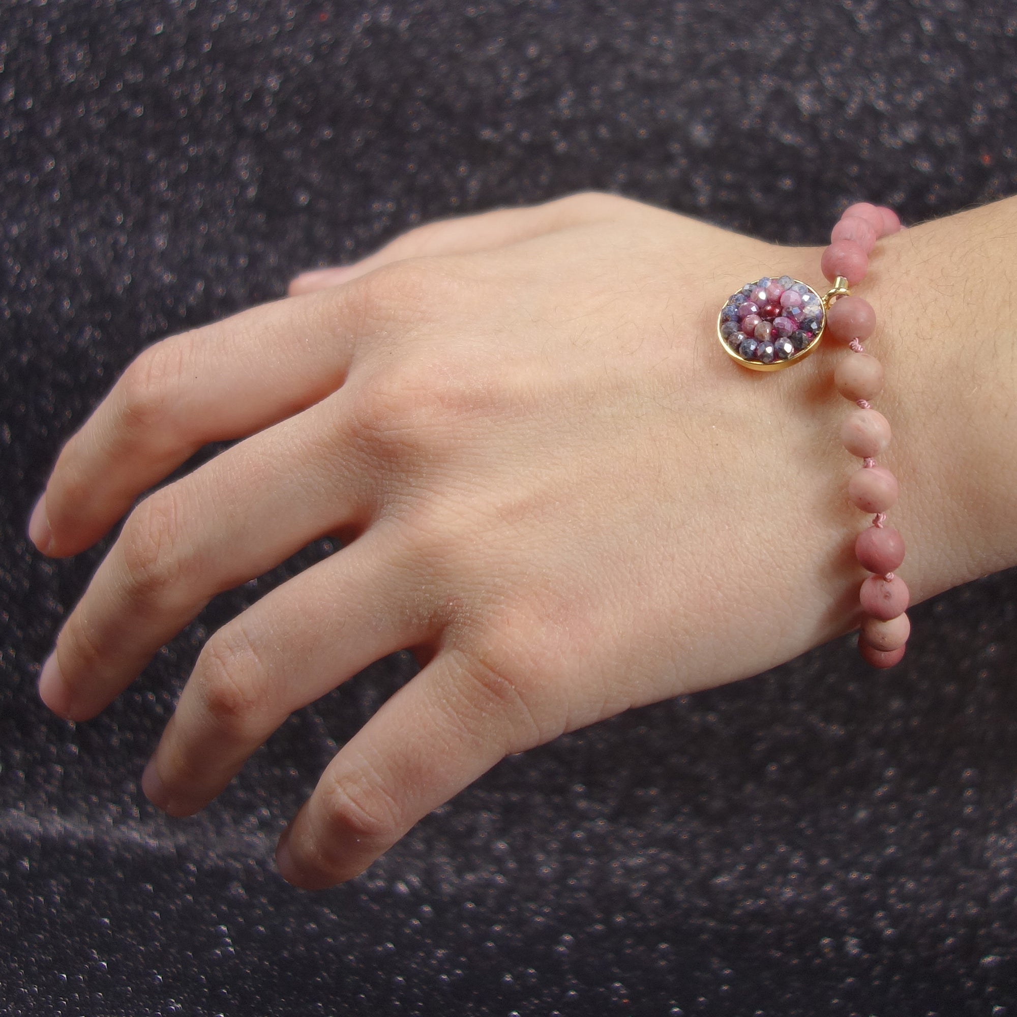 Rainbow Sapphire Desire mosaic bracelet