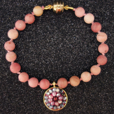Rainbow Sapphire Desire mosaic bracelet