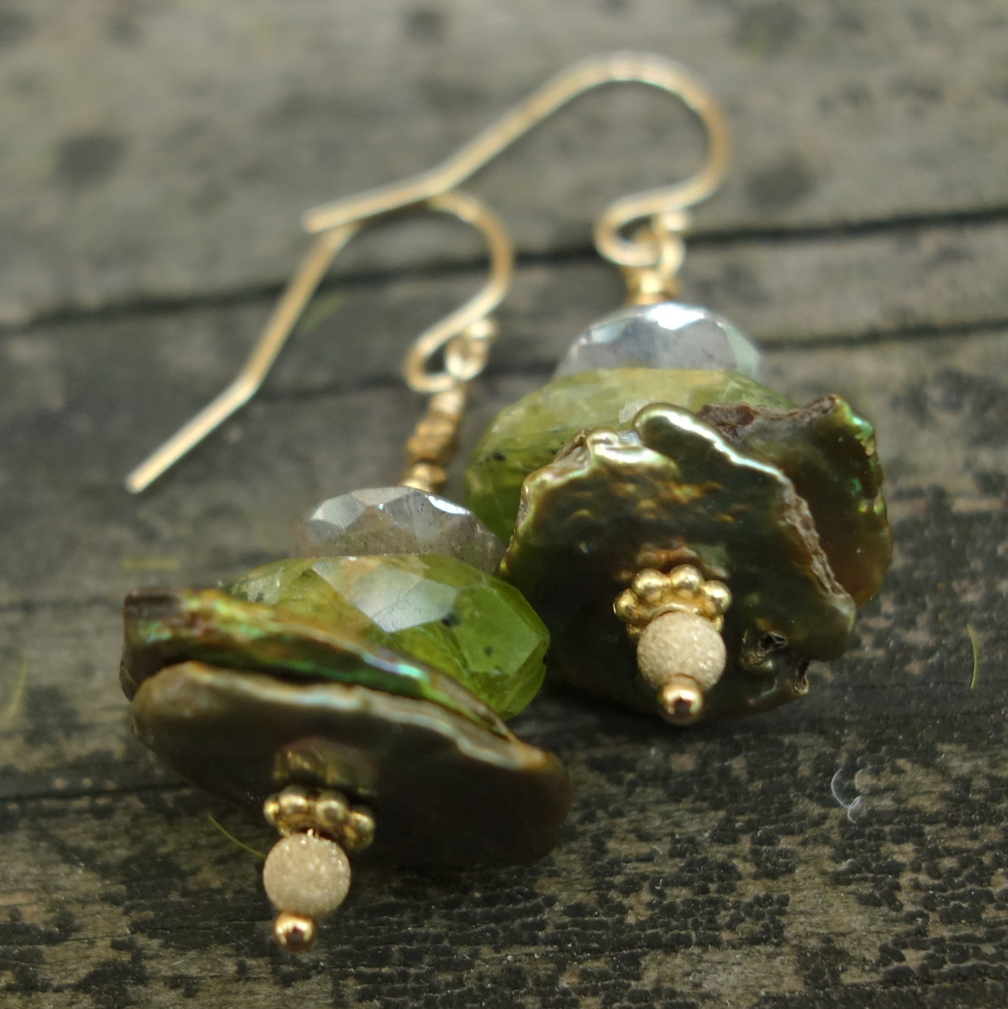 Lovely Gem Stack earring