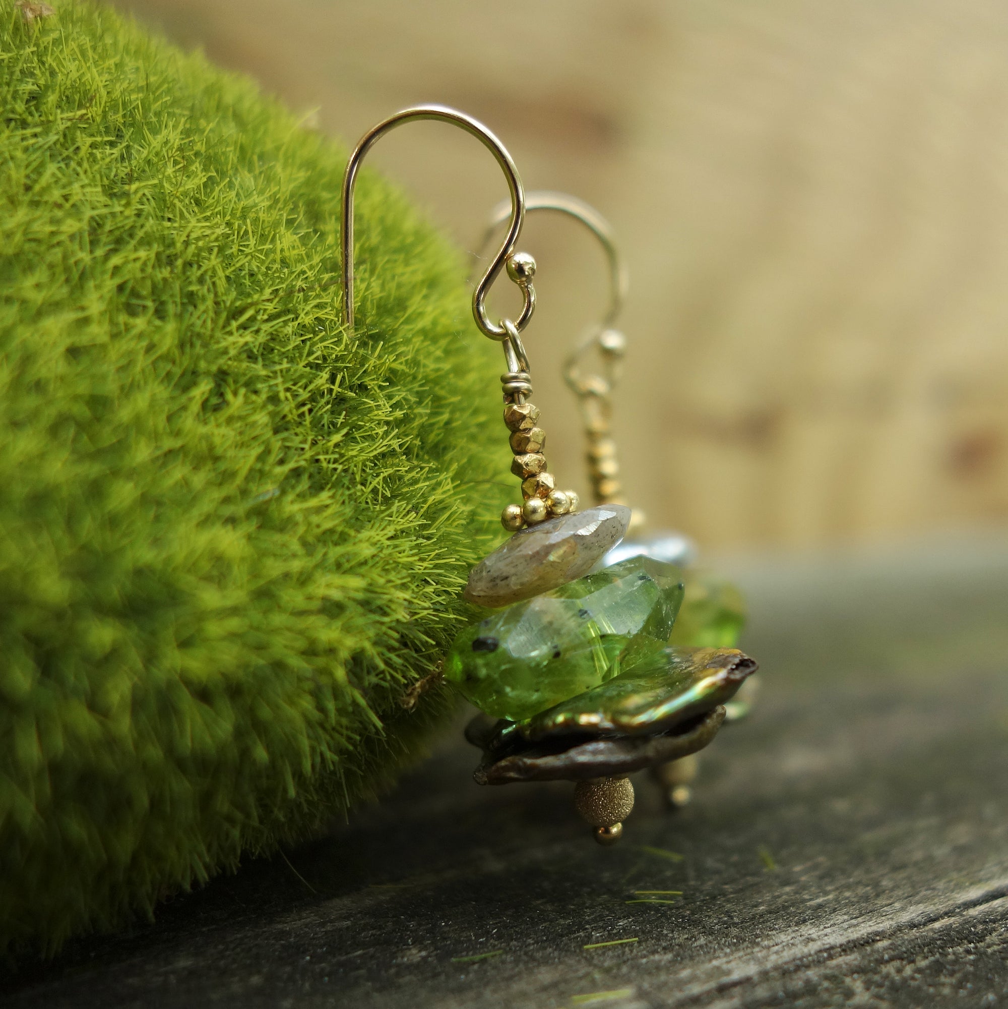 Lovely Gem Stack earring
