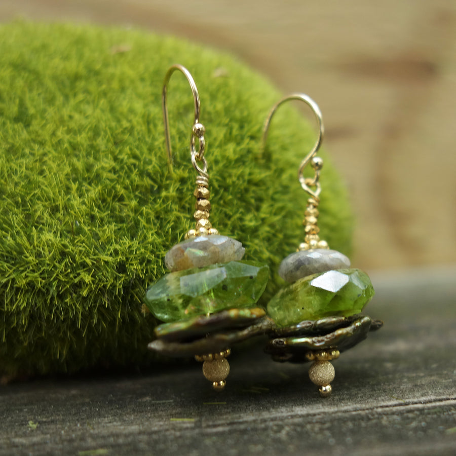 Lovely Gem Stack earring