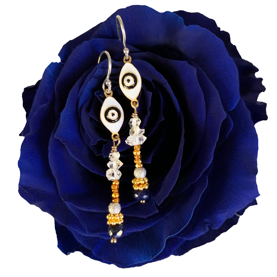 Blue Eyes Dancing in the Rain earring