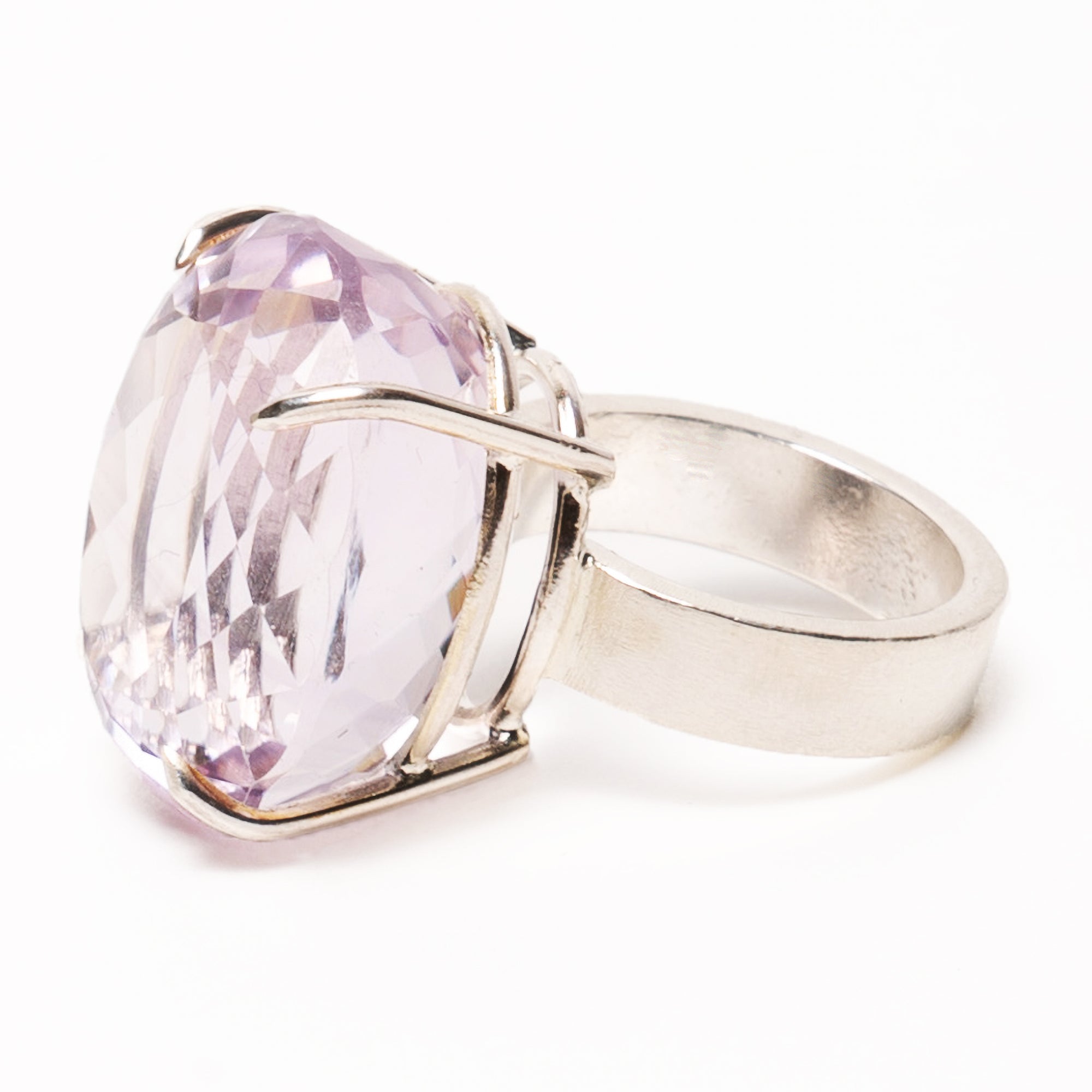 Pink Amethystilicious faceted gem ring