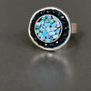 I'm Romancing the Stone (opal and black sapphire mosaic ring)