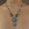 Zuni turquoise with peridot