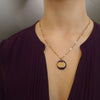 Stop in the Name of Love vintage gold and amethyst necklace