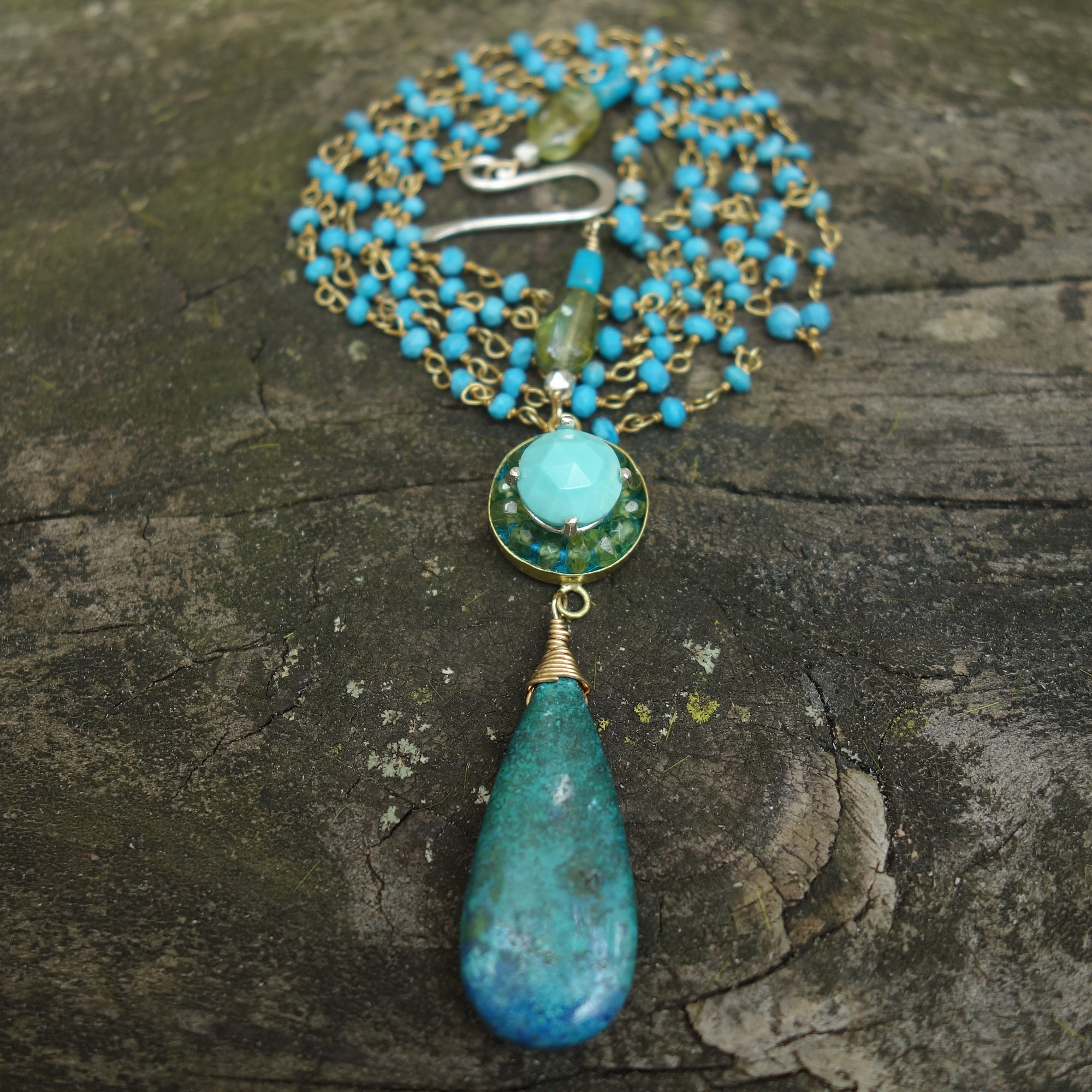 Gentle Spirit necklace: turquoise and chrysocolla